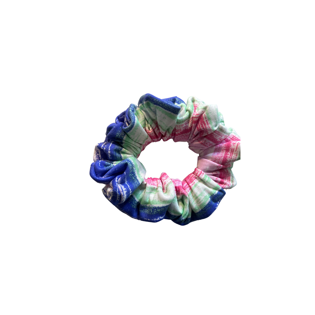 #6 PastelPrint 10 Scrunchies